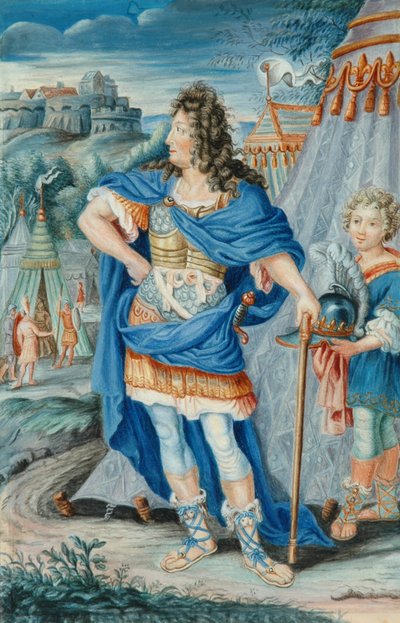 Französischer Adliger im mittelalterlichen Kostüm von French School